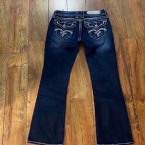 Gorgeous Rock Revival Jenna Boot Jeans With 34" Inseam